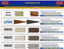 Tablet Screenshot of fassadenplatte.com